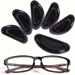 5Pairs Adhesive D-Shaped Non-Slip Silicone Nose Pads for Glasses