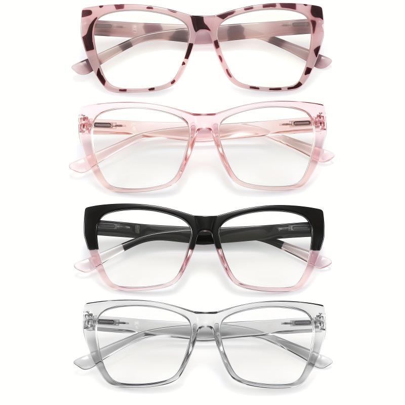 4Pack Light Blocking Glasses Women's Butterfly Frame Computer Readers