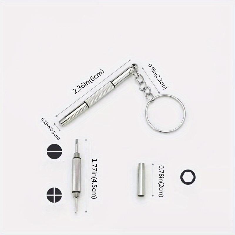 Eyeglasses Screwdriver Keychain - 3 in 1 Repair Tool