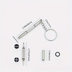 Eyeglasses Screwdriver Keychain - 3 in 1 Repair Tool
