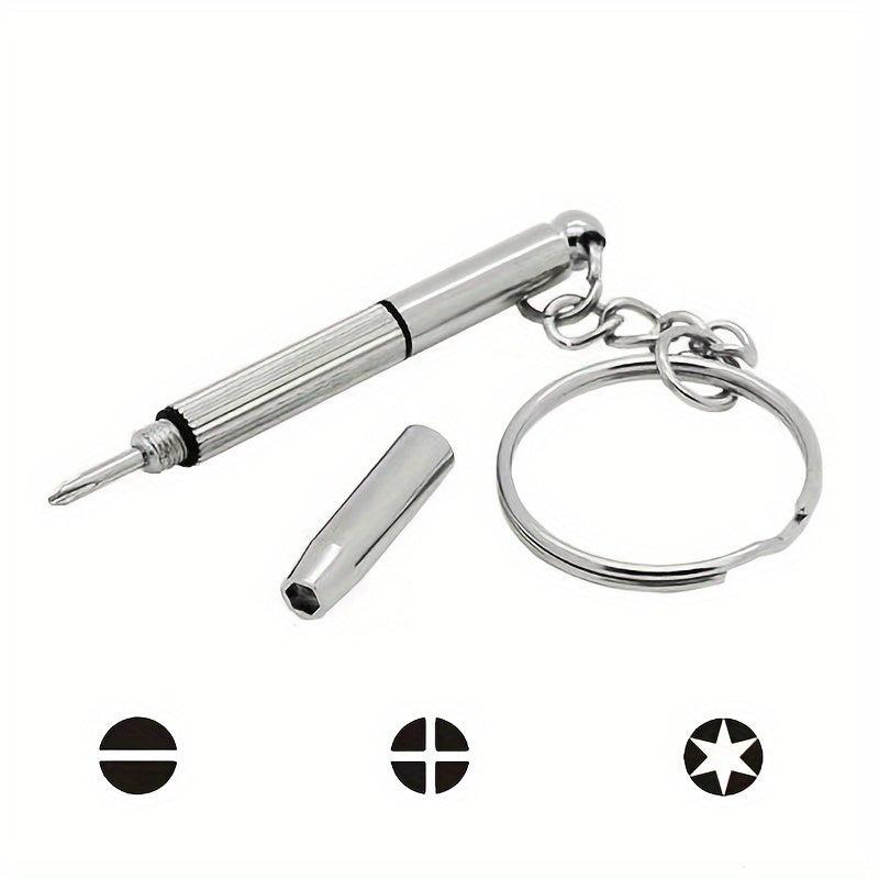 Eyeglasses Screwdriver Keychain - 3 in 1 Repair Tool