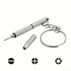 Eyeglasses Screwdriver Keychain - 3 in 1 Repair Tool