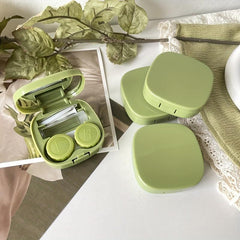 Green Sen Style Glasses Case Portable Lens Case