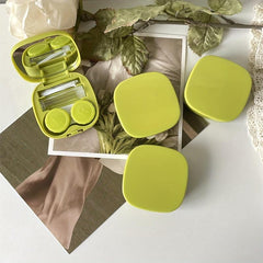 Green Sen Style Glasses Case Portable Lens Case