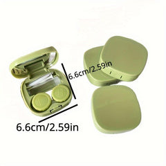 Green Sen Style Glasses Case Portable Lens Case