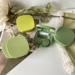 Green Sen Style Glasses Case Portable Lens Case