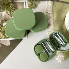 Green Sen Style Glasses Case Portable Lens Case
