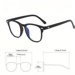 Anti Light Mirror Frame Glasses