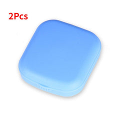 Colorful Lens Case Kit 2Pcs Brighten Look Mirror Durable & Portable