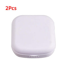 Colorful Lens Case Kit 2Pcs Brighten Look Mirror Durable & Portable