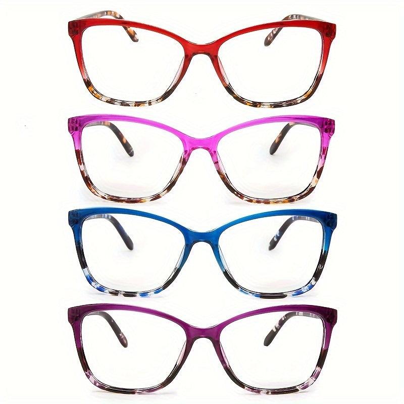Square Anti Light Reading Glasses for Men Women - Computer Readers Eyeglasses