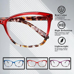 Square Anti Light Reading Glasses for Men Women - Computer Readers Eyeglasses