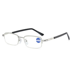 Metal Frame Light Blocking Reading Glasses 1.0-4.0 for Office Gaming