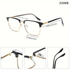 Retro Men's Transparent Eyebrow Blocking Glasses - Funky Style