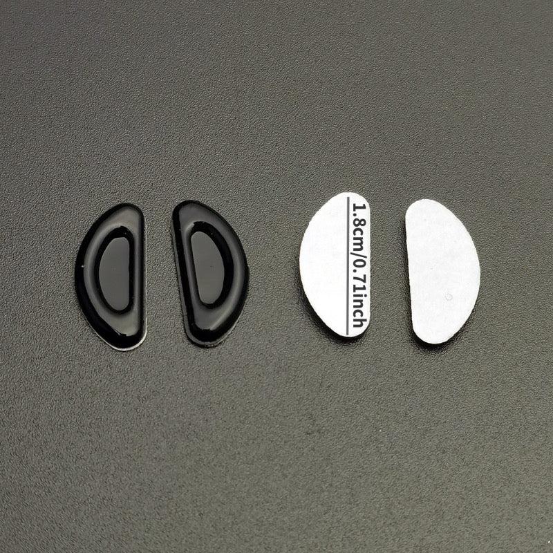 20 Pairs Eyeglass Nose Pads Soft Silicone Adhesive Glasses Anti Slip