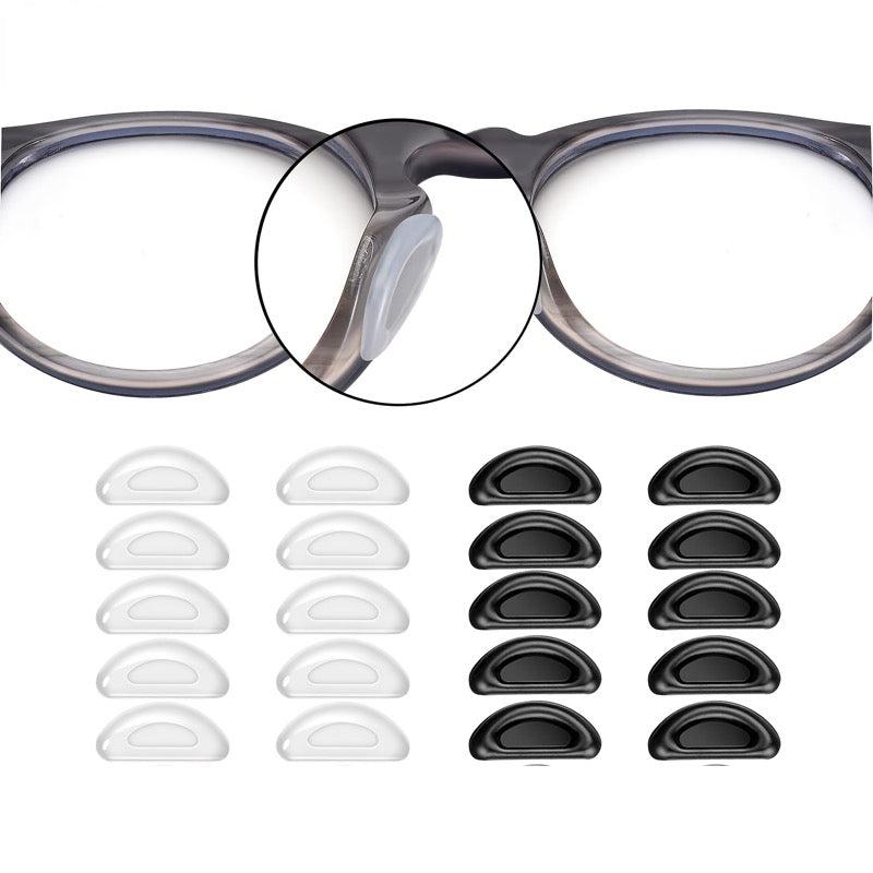 20 Pairs Eyeglass Nose Pads Soft Silicone Adhesive Glasses Anti Slip