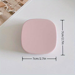 Compact Lens Case with Mirror - Plastic Lens Companion Case