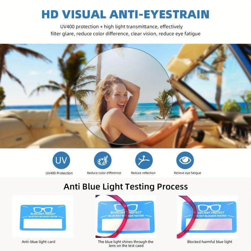 4Pack Women's Anti-Glare Computer Glasses UV Protection