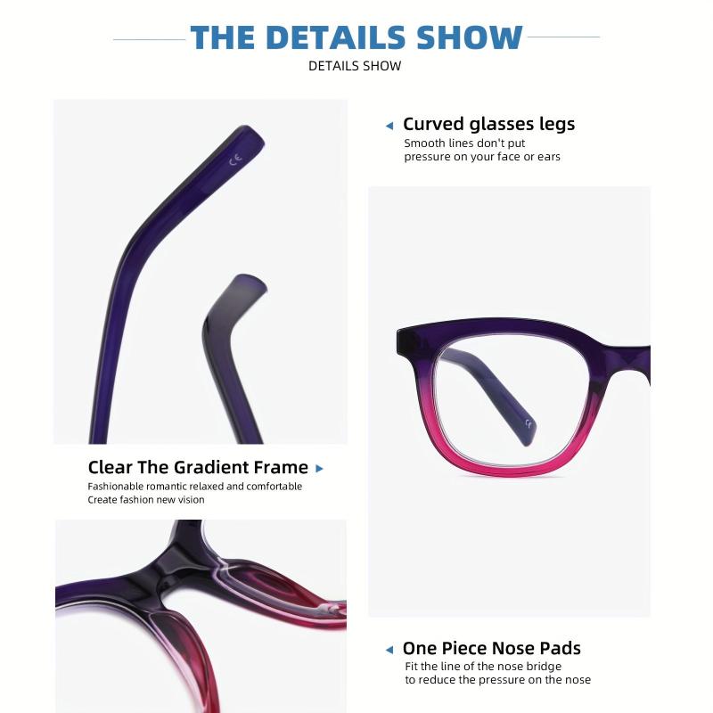 4Pack Women's Anti-Glare Computer Glasses UV Protection