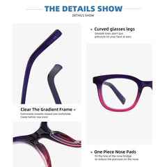 4Pack Women's Anti-Glare Computer Glasses UV Protection