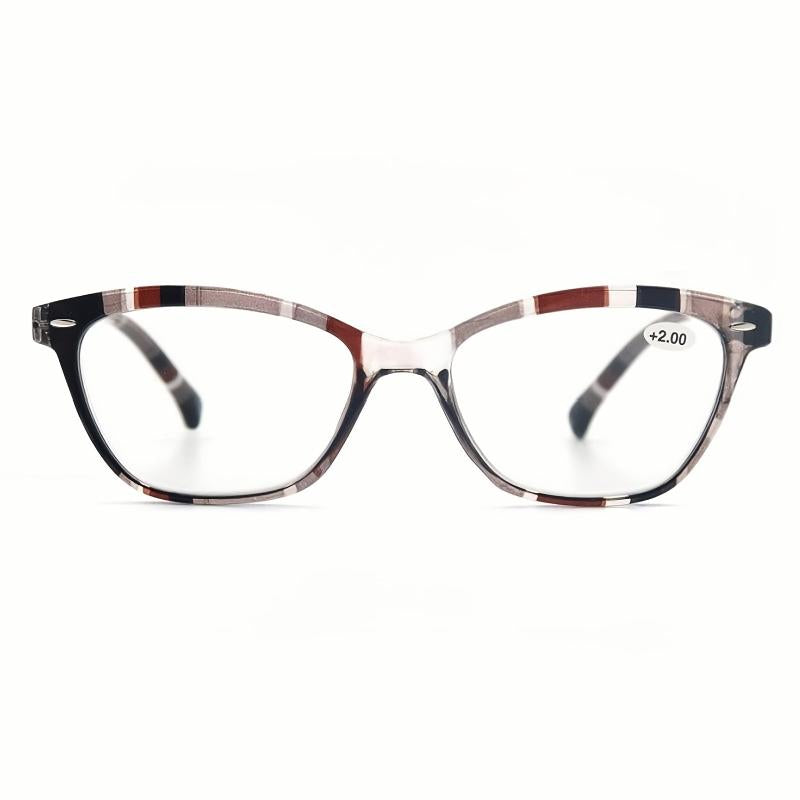 4pk Women's Cat's Eye Reading Glasses with Rivet Detailing