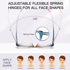 Women's Cat Eye Reading Glasses Spring Hinge Light Blocking