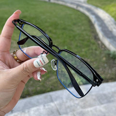 Retro Men's Eyebrows Blocking Glasses Funky Glasses Comfortable Wear