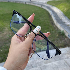 Retro Men's Eyebrows Blocking Glasses Funky Glasses Comfortable Wear
