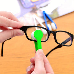 Portable Mirror Cloth Glasses Cleaning Wiping Tool