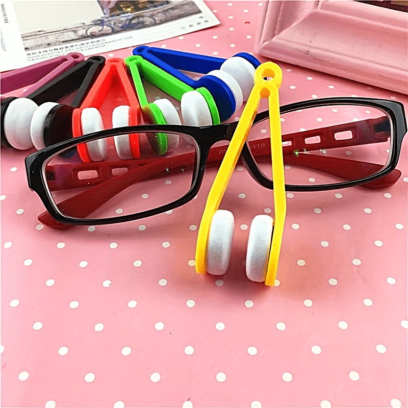 Portable Mirror Cloth Glasses Cleaning Wiping Tool