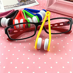 Portable Mirror Cloth Glasses Cleaning Wiping Tool