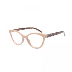Cat Eye Reading Glasses Crystal Lens Spring Hinges Pattern for Women