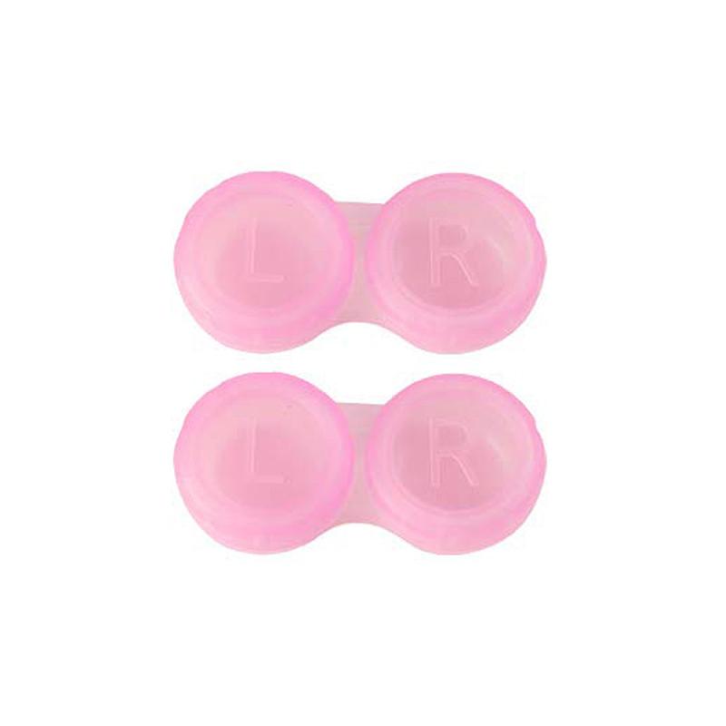 2pcs Colorful Lens Case Bulk Eye Lense Box Holder Container Storage Travel Kit