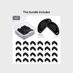25 Pairs Soft Silicone Nose Pads for Glasses Anti Slip Cushions Men Women