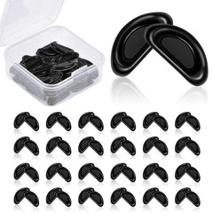 25 Pairs Soft Silicone Nose Pads for Glasses Anti Slip Cushions Men Women