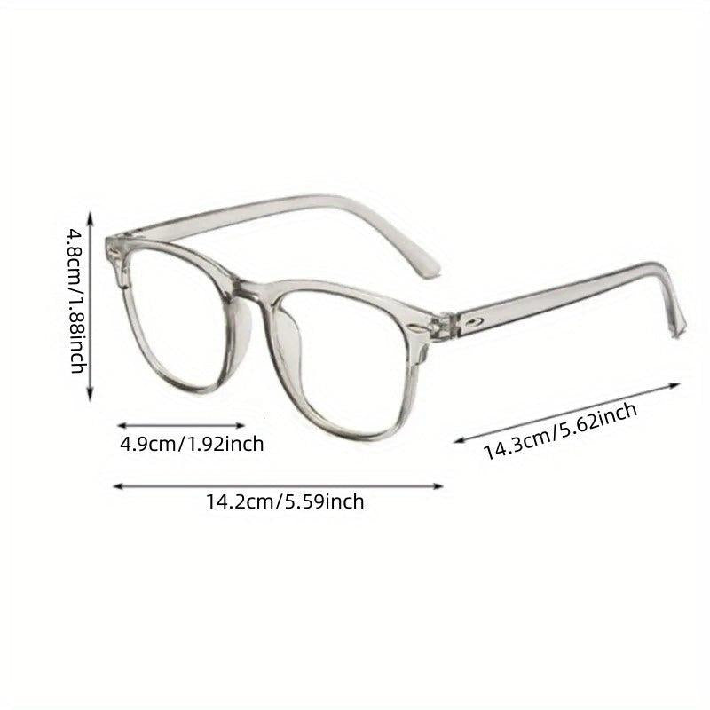 Transparent Computer Glasses Frame Anti Light Round Eyewear