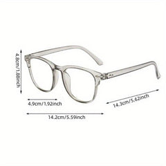 Transparent Computer Glasses Frame Anti Light Round Eyewear