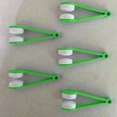 5pcs Portable Glasses Cleaner Clip Double-sided Wipe Cleaner Tool