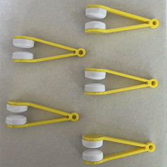 5pcs Portable Glasses Cleaner Clip Double-sided Wipe Cleaner Tool
