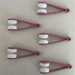 5pcs Portable Glasses Cleaner Clip Double-sided Wipe Cleaner Tool