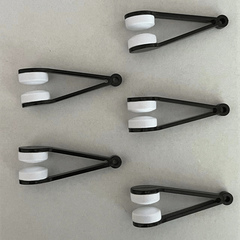 5pcs Portable Glasses Cleaner Clip Double-sided Wipe Cleaner Tool