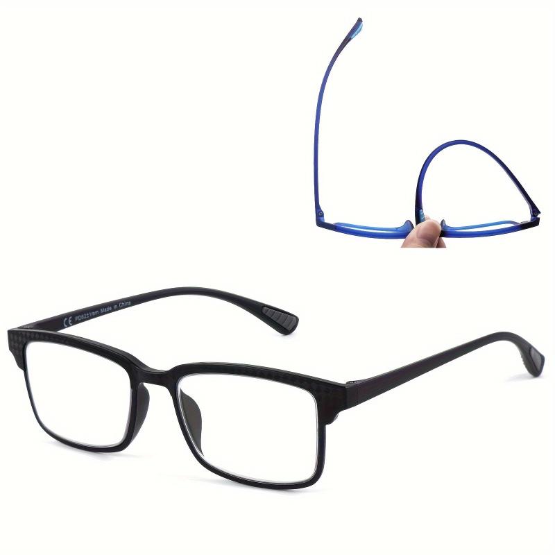2pcs Full Frame Reading Glasses Lightweight TR90 Anti-slip Temples