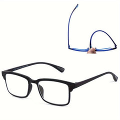 2pcs Full Frame Reading Glasses Lightweight TR90 Anti-slip Temples