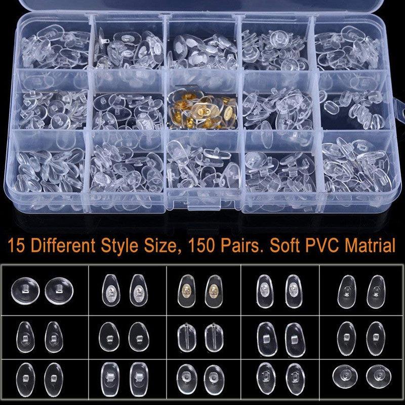 150 Pairs Daily Unisex Sunglasses Sport Ultra Soft PVC Eyeglass Nose Pads