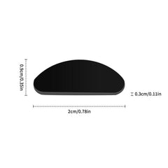 20 Pairs D Shape Silicone Nose Pads for Glasses