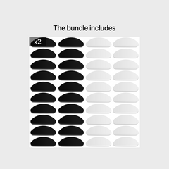 20 Pairs D Shape Silicone Nose Pads for Glasses