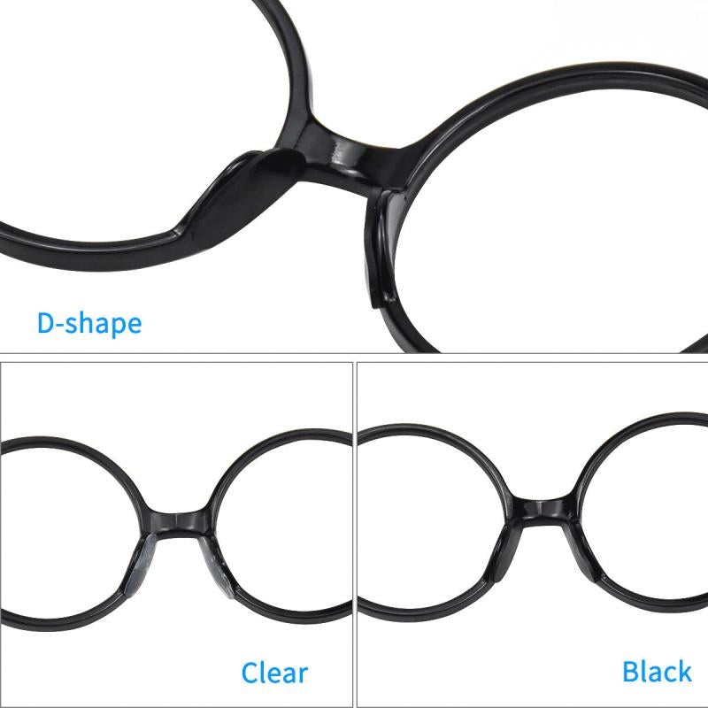 20 Pairs D Shape Silicone Nose Pads for Glasses