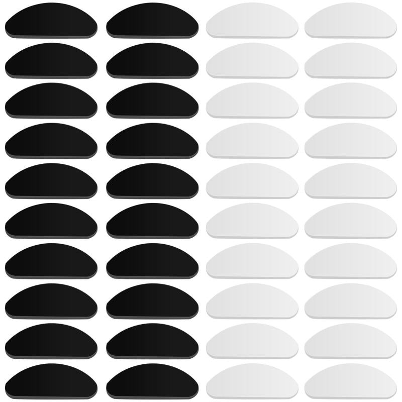20 Pairs D Shape Silicone Nose Pads for Glasses