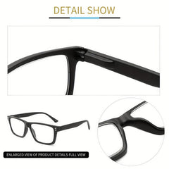 4Pack Light Blocking Reading Glasses Large Frames Spring Hinges