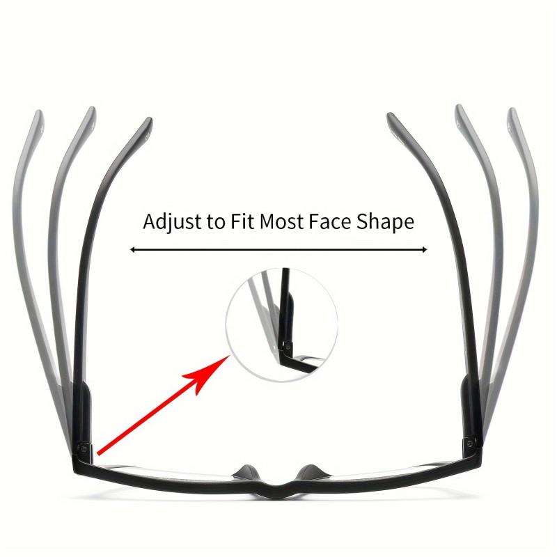 4Pack Light Blocking Reading Glasses Large Frames Spring Hinges